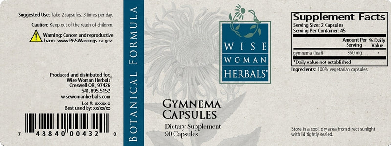 Gymnema Capsules Wise Woman Herbals products
