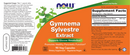 gymnema sylvestre 400 mg (now foods) label