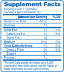 ha gummy (hyalogic) supplement facts