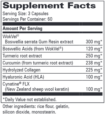HLA Joint Support (Progressive Labs) Supplement Facts