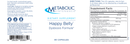 happy belly (metabolic maintenance) label