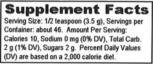 Hawthorn Solid Extract (Herbalist Alchemist) Supplement Facts