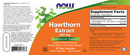 hawthorn extract 300 mg (now foods) label
