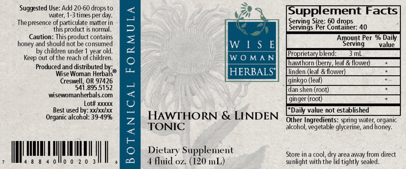 Hawthorne & Linden Tonic 4oz Wise Woman Herbals products