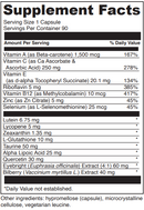 healthy eyes davinci labs supplement facts