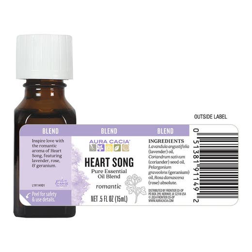 Heart Song Blend Supplement Facts Label