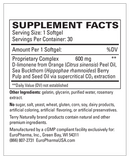 heartburn rescue (terry naturally) supplement facts