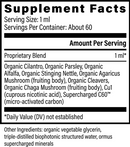 heavy metal & chemical binder global healing supplement facts