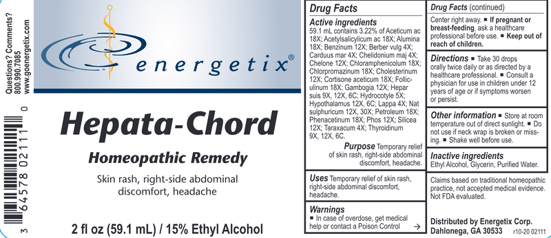 Hepata-Chord (Energetix) Label