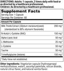 hepatothera sfi health supplement facts