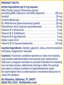 hepato support (rx vitamins for pets) product facts