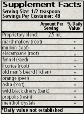 herbal ce I supplement facts