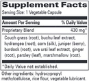 herbal water balance progressive labs supplement facts
