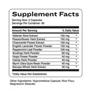 herbal calming blend (inwell biosciences) supplement facts