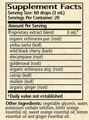 herbal immunity (formerly immune glycerite) (wise woman herbals) supplement facts