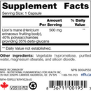 hericium erinaceus sap (nfh nutritional fundamentals) supplement facts