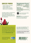 hibiscus powder banyan botanicals label