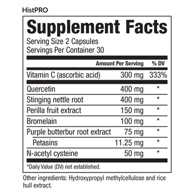 HistPro (EquiLife) supplement facts