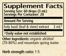 holy basil wise woman herbals supplement facts