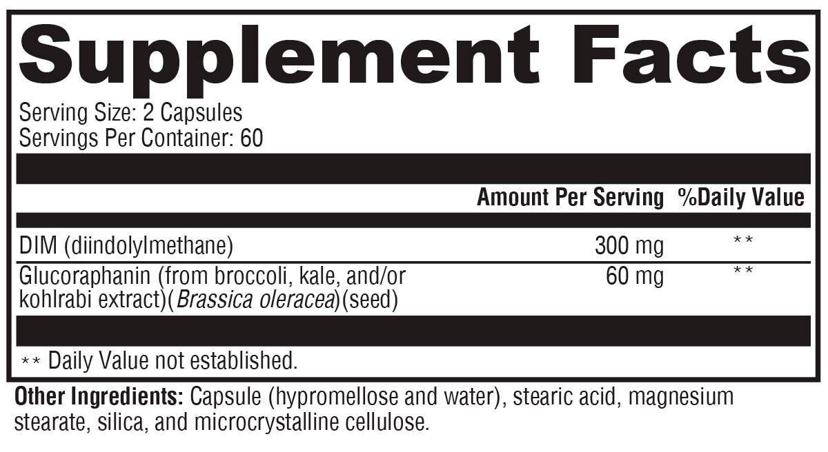 Hormone Protect® Supplement Facts Label