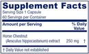 horse chestnut vitanica supplement facts