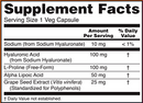 hyaluronic acid 100 mg (now foods) supplement facts
