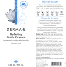 hydrating gentle cleanser dermae label