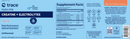 hydro pak creatine + electrolytes unflavored (trace minerals research) label
