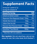 hydro pak keto potassium formula stick packs (trace minerals research) supplement facts