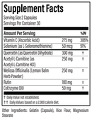 thyrosoothe thyroid specific formulations supplement facts