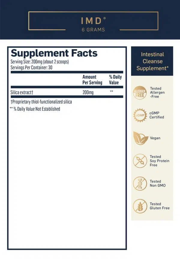IMD Intestinal Cleanse 6g Quicksilver Scientific supplement facts