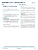 introductory food sensitivity igg test (equilife) sample report page 2