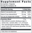 immuwell (neuroscience) supplement facts