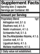 immune adapt capsules (herbalist alchemist) supplement facts