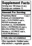 Immune Adapt Liquid (Herbalist Alchemist) supplement facts
