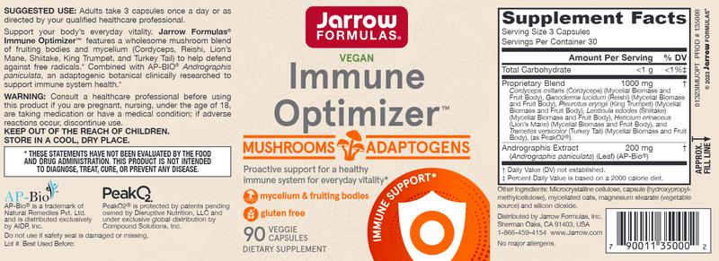 Immune Optimizer label Jarrow Formulas