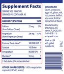 immune defense extra strength enzymedica supplement facts