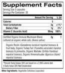 immune defense (om mushrooms) supplement facts