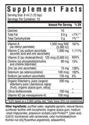 immune intensive (seeking health) supplement facts