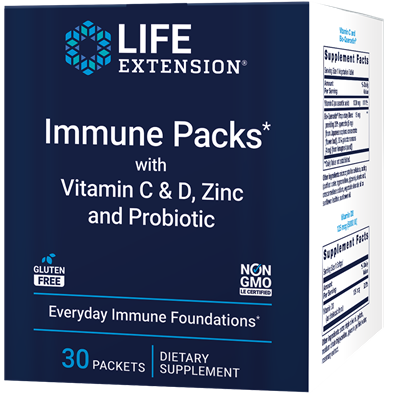 immune packs with vitamin c & d zinc and probiotic (life extension)