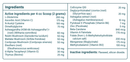Immune Support Formula Powder Ingredients