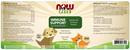 immune support for dogs and cats (now foods) label