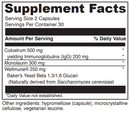 immuno benefits davinci labs supplement facts