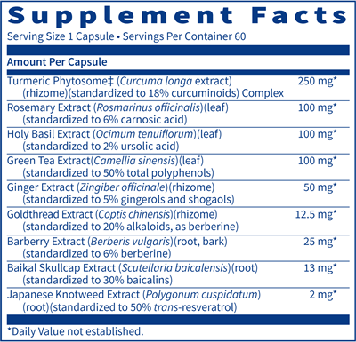 InflaThera (Klaire Labs) Supplement Facts