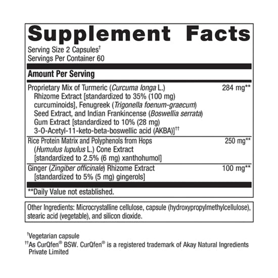 inflavonoid intensive care (metagenics) supplement facts