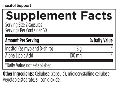 Inositol Support (EquiLife) supplement facts