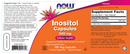 inositol 500 mg (now foods) label