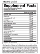 intestinal cleanse (equilife) supplement facts