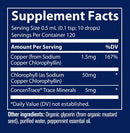 ionic chlorophyll 6000 trace minerals research supplement facts