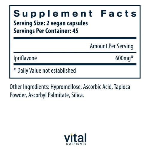 Ipriflavone 600 mg Vital Nutrients supplements